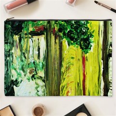 Old Tree And House With An Arch 8 Cosmetic Bag (xxxl)  by bestdesignintheworld