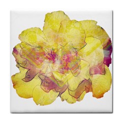 Yellow Rose Tile Coasters