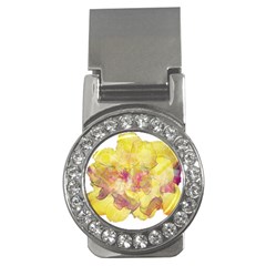 Yellow Rose Money Clips (cz)  by aumaraspiritart