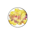 Yellow Rose Hat Clip Ball Marker Front