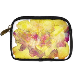 Yellow Rose Digital Camera Cases by aumaraspiritart