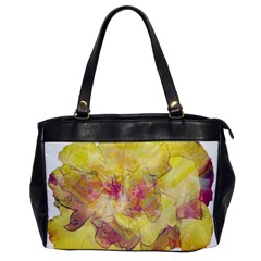 Yellow Rose Office Handbags by aumaraspiritart