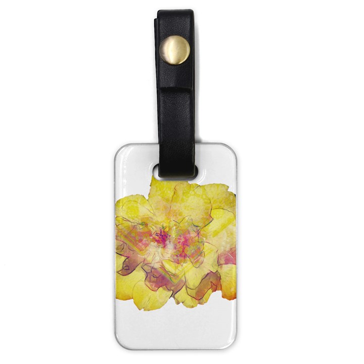 Yellow Rose Luggage Tags (One Side) 