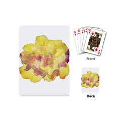 Yellow Rose Playing Cards (mini)  by aumaraspiritart