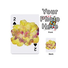 Yellow Rose Playing Cards 54 (mini)  by aumaraspiritart