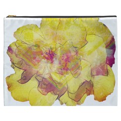 Yellow Rose Cosmetic Bag (xxxl)  by aumaraspiritart