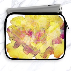 Yellow Rose Apple Ipad 2/3/4 Zipper Cases