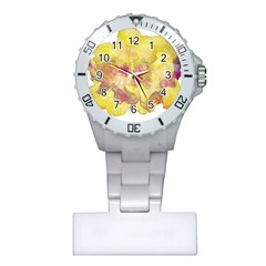 Yellow Rose Plastic Nurses Watch