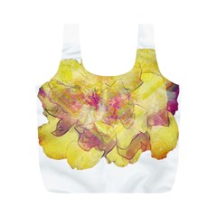 Yellow Rose Full Print Recycle Bags (m)  by aumaraspiritart