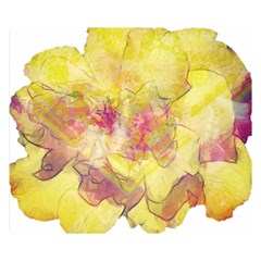 Yellow Rose Double Sided Flano Blanket (small)  by aumaraspiritart