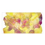 Yellow Rose Satin Shawl Front