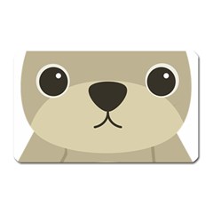 Animal Bear Cartoon Children Kids Magnet (rectangular) by Simbadda