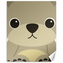 Animal Bear Cartoon Children Kids Canvas 11  X 14   by Simbadda