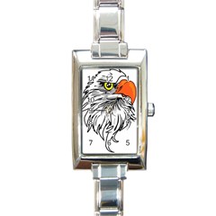 Animal Bird Cartoon Comic Eagle Rectangle Italian Charm Watch