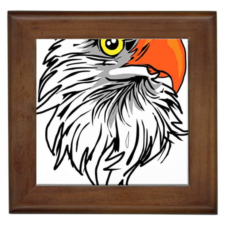 Animal Bird Cartoon Comic Eagle Framed Tiles