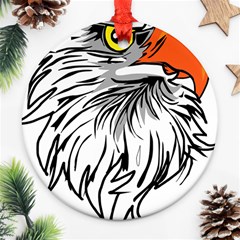 Animal Bird Cartoon Comic Eagle Ornament (Round)