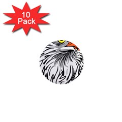 Animal Bird Cartoon Comic Eagle 1  Mini Magnet (10 Pack)  by Simbadda