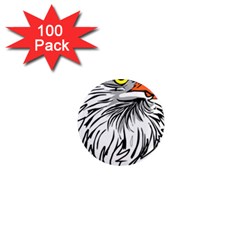 Animal Bird Cartoon Comic Eagle 1  Mini Magnets (100 Pack)  by Simbadda