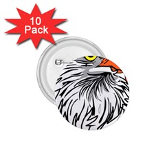 Animal Bird Cartoon Comic Eagle 1.75  Buttons (10 pack)