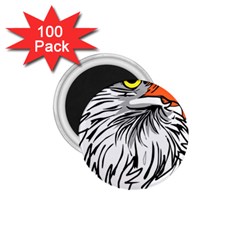 Animal Bird Cartoon Comic Eagle 1 75  Magnets (100 Pack)  by Simbadda