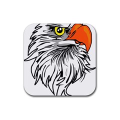 Animal Bird Cartoon Comic Eagle Rubber Coaster (Square) 