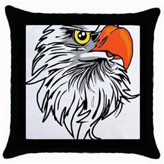 Animal Bird Cartoon Comic Eagle Throw Pillow Case (Black)