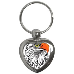 Animal Bird Cartoon Comic Eagle Key Chains (heart) 