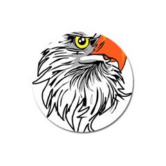 Animal Bird Cartoon Comic Eagle Magnet 3  (Round)