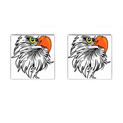 Animal Bird Cartoon Comic Eagle Cufflinks (square) by Simbadda