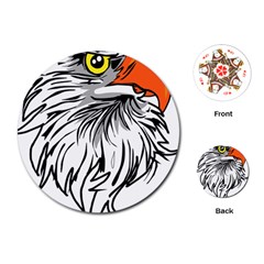 Animal Bird Cartoon Comic Eagle Playing Cards (Round) 