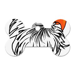 Animal Bird Cartoon Comic Eagle Dog Tag Bone (One Side)