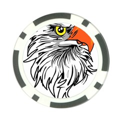 Animal Bird Cartoon Comic Eagle Poker Chip Card Guard