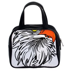 Animal Bird Cartoon Comic Eagle Classic Handbags (2 Sides) by Simbadda