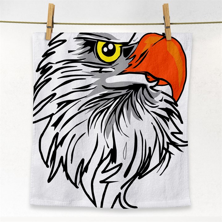 Animal Bird Cartoon Comic Eagle Face Towel