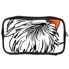 Animal Bird Cartoon Comic Eagle Toiletries Bags 2-side by Simbadda