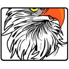 Animal Bird Cartoon Comic Eagle Fleece Blanket (medium)  by Simbadda