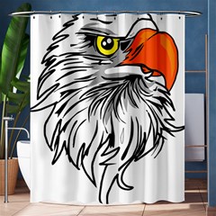 Animal Bird Cartoon Comic Eagle Shower Curtain 60  X 72  (medium)  by Simbadda