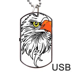 Animal Bird Cartoon Comic Eagle Dog Tag Usb Flash (one Side) by Simbadda