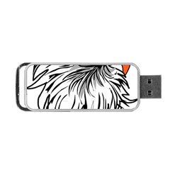 Animal Bird Cartoon Comic Eagle Portable USB Flash (One Side)