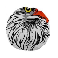 Animal Bird Cartoon Comic Eagle Standard 15  Premium Round Cushions