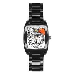 Animal Bird Cartoon Comic Eagle Stainless Steel Barrel Watch