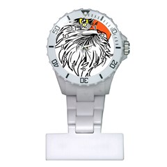 Animal Bird Cartoon Comic Eagle Plastic Nurses Watch by Simbadda