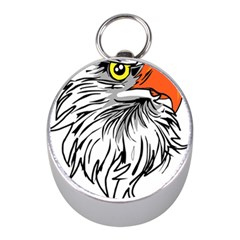 Animal Bird Cartoon Comic Eagle Mini Silver Compasses by Simbadda