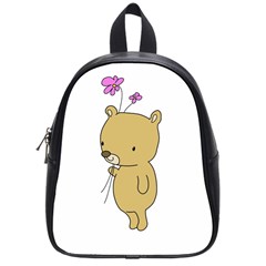 Cute Bear Cartoon School Bag (small) by Simbadda