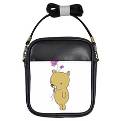 Cute Bear Cartoon Girls Sling Bags by Simbadda