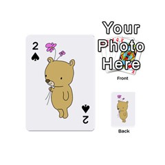 Cute Bear Cartoon Playing Cards 54 (mini)  by Simbadda