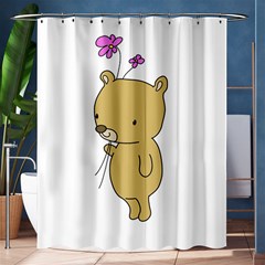 Cute Bear Cartoon Shower Curtain 60  X 72  (medium)  by Simbadda