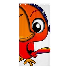 Bird Cartoon Character Parrot Shower Curtain 36  X 72  (stall)  by Simbadda