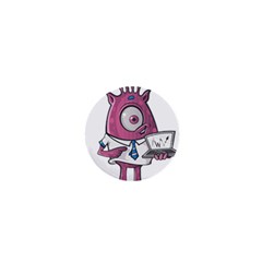 Business Education Logo Monster 1  Mini Buttons by Simbadda