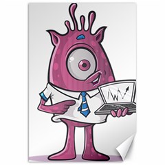 Business Education Logo Monster Canvas 20  X 30   by Simbadda